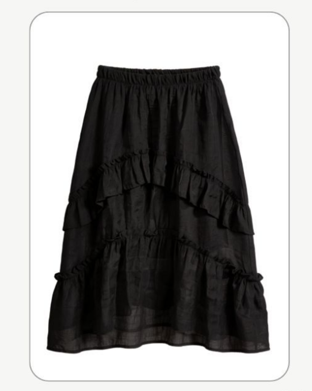 Retro Bohem Harmy Fırfırlı Astarlı Etek