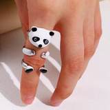 3'lü Sevimli Panda Yüzük
