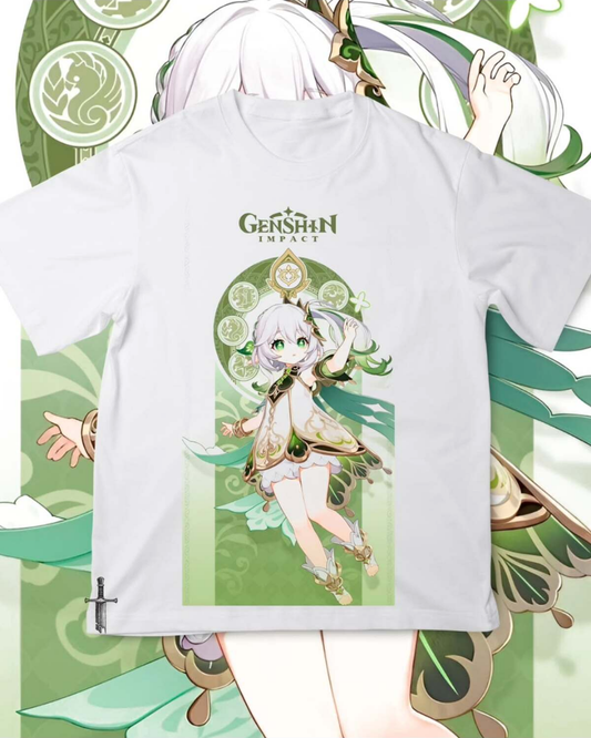 Anime Genshin Impact Baskılı Unisex Oversize T-Shirt
