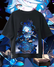 Anime Genshin Impact Baskılı Unisex Oversize T-Shirt