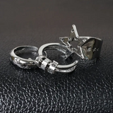 3'lü Y2K Star Yüzük Seti