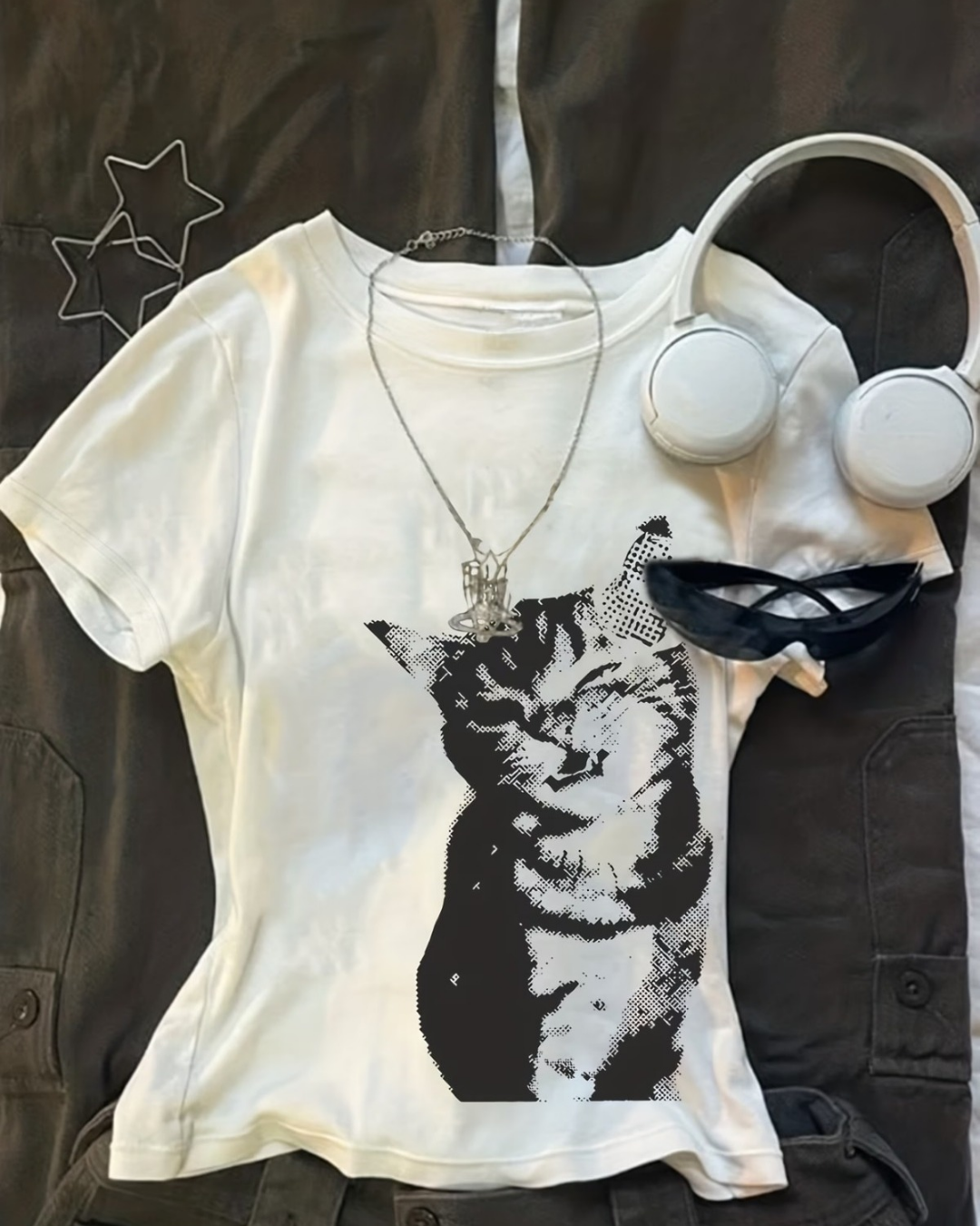 Kemer Boy Retro Cat's Crop Bluz