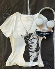 Kemer Boy Retro Cat's Crop Bluz