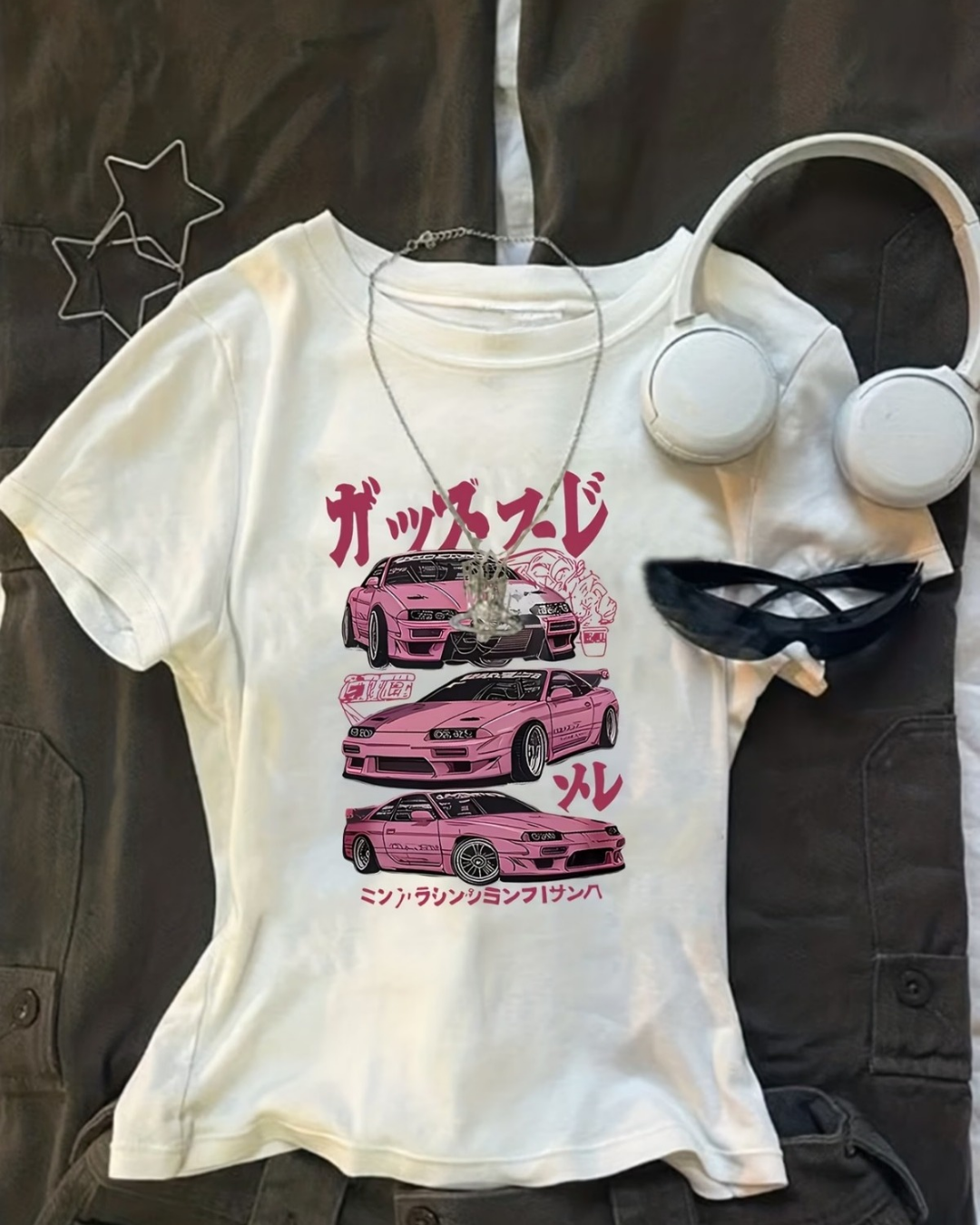 Kemer Boy Tokyo Drift Retro Japon Crop Bluz