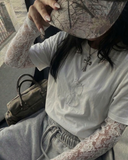 Bohem Lace Kollu Streetwear Oversize T-Shirt