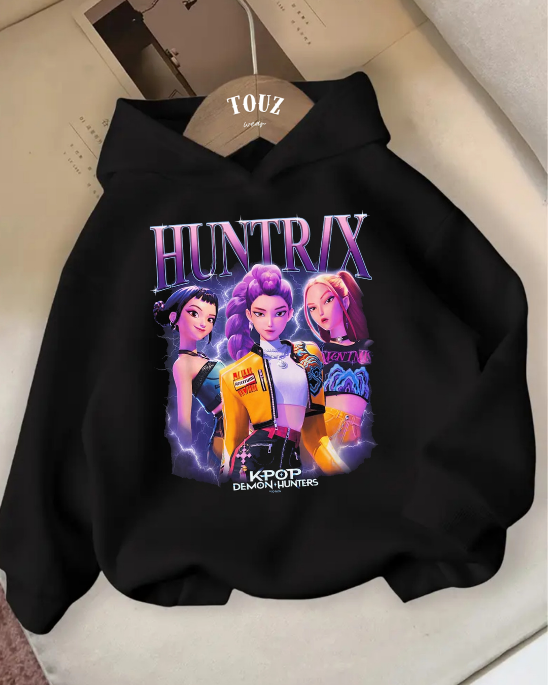 Young KPop Demon Hunters 3 iplik Kalın Sweet Hoodie