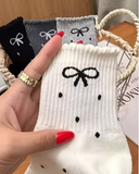 Pinterest Ribbon Desenli Çorap (4 Çift)