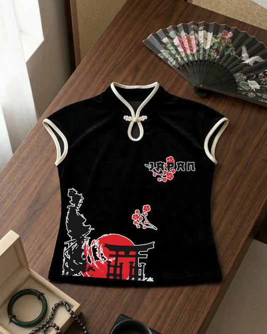 Japan Design Vintage Kolsuz Crop