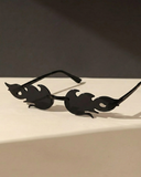 Alevli Y2K Renkli Gözlük