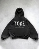 Yıkamalı Touz Kapüşonlu Sweatshirt Hoodie