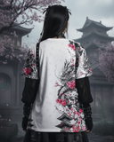 Japan Sakura Dragon Jersey T-shirt Forma