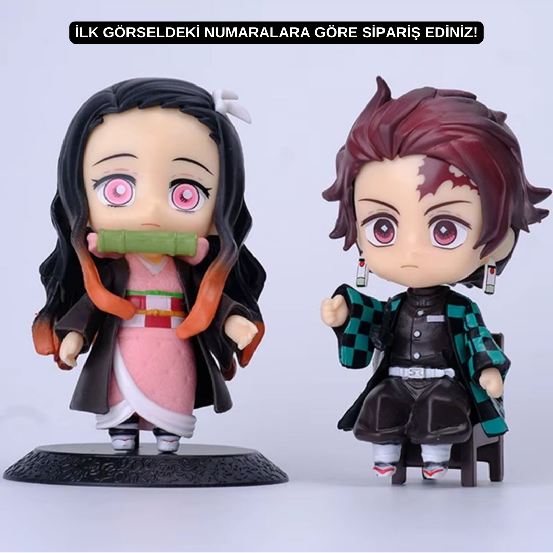 Demon Slayer 10 lu Figür 9,5 cm