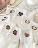 Pinterest Smile Desenli Çorap (5 Çift)