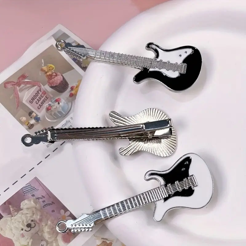 Y2K Sevimli Gitar Modelli Saç Tokası