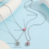 Pati Tasarımlı 100 Farklı Dilde Seni Seviyorum Kolye