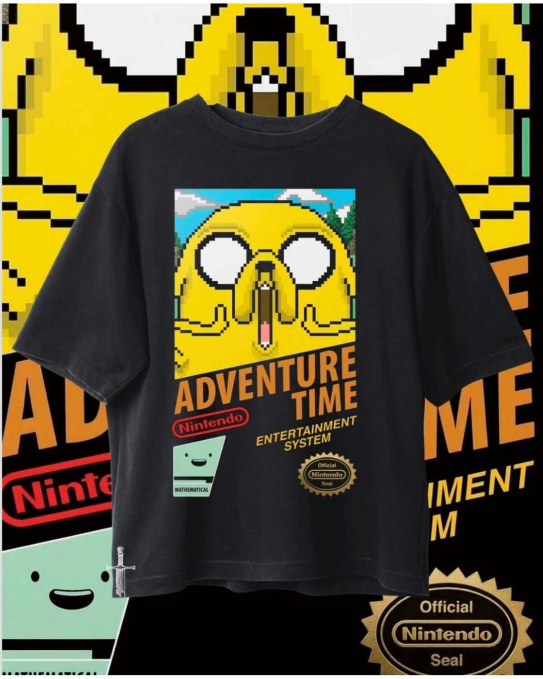 Adventure Time Series Baskılı Unisex Oversize T-Shirt