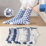 Sevimli Cute Blue White Çorap (1 Çift)