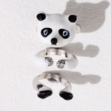 3'lü Sevimli Panda Yüzük