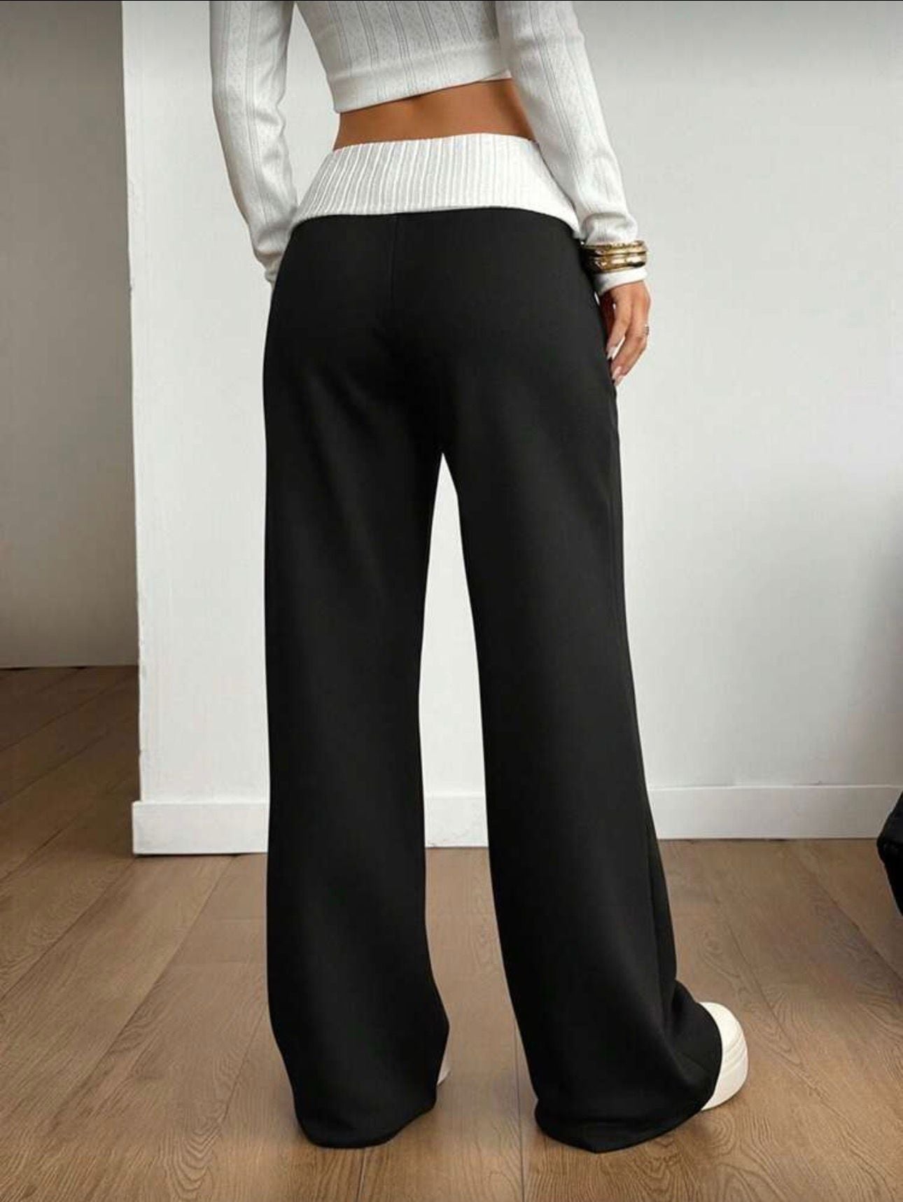 Daizy Bel Detay Di̇ki̇şli̇ Oversize Eşofman Altı