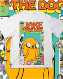 Jake Adventure Time Series Baskılı Unisex Oversize T-Shirt