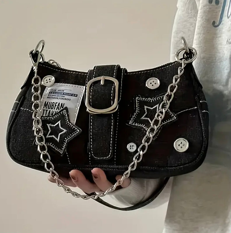 Star Y2K Tarzı Küçük Omuz Çantası