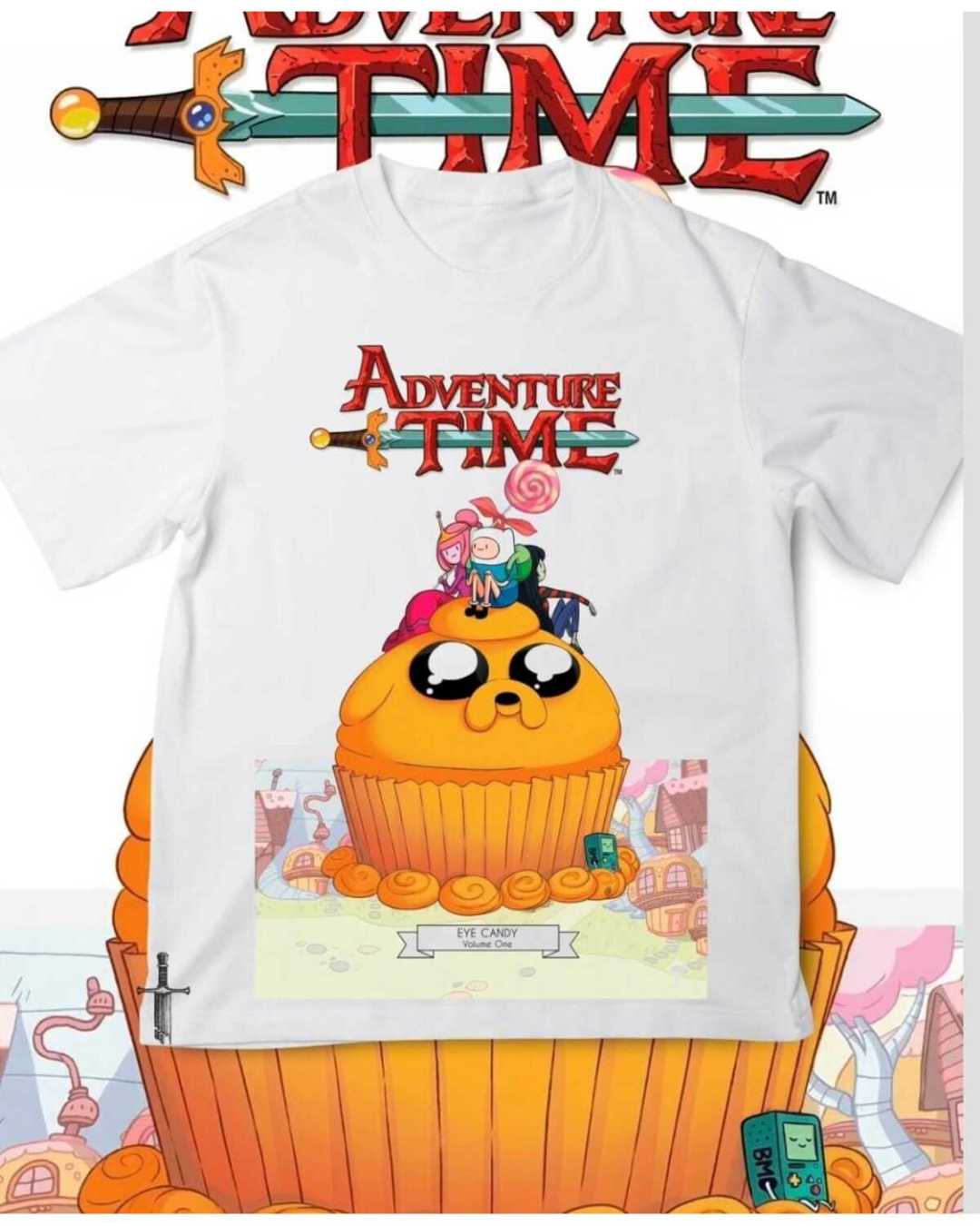 Adventure Time Series Baskılı Unisex Oversize T-Shirt