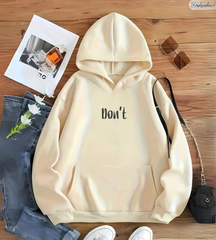 Don't Duck Detail Baskılı Kapşonlu Sweatshirt