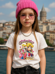Sailor Moon Baskılı Kids Beyaz Unisex Oversize T-Shirt
