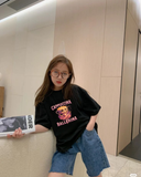 Tung Tung Tung Sahur Baskılı Kids Unisex Oversize T-Shirt