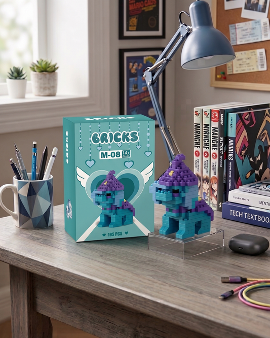My Little Pony Küçük Parçacık LEGO Masaüstü Dekorasyonu