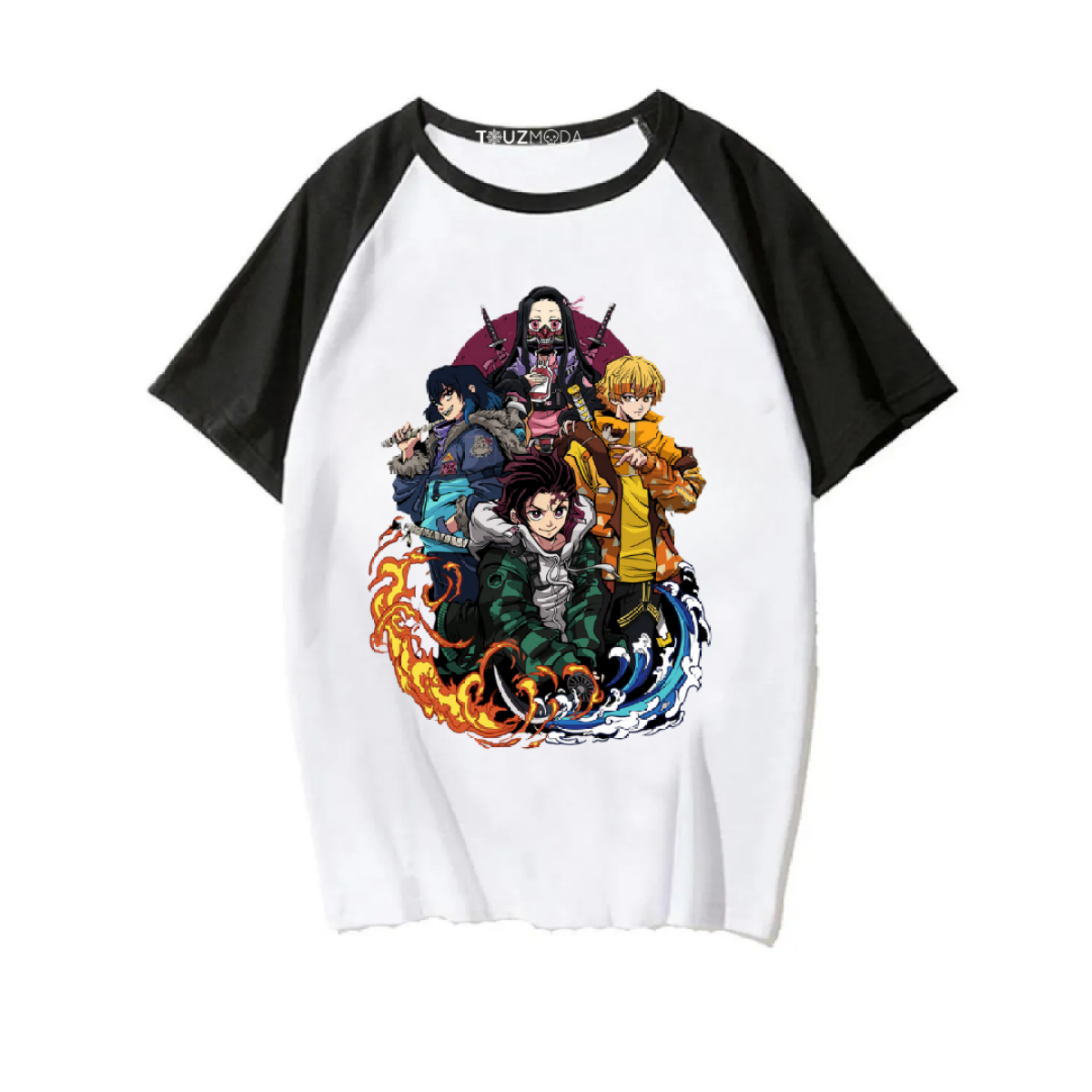 Anime Demon Slayer Baskılı Unisex Oversize T-Shirt