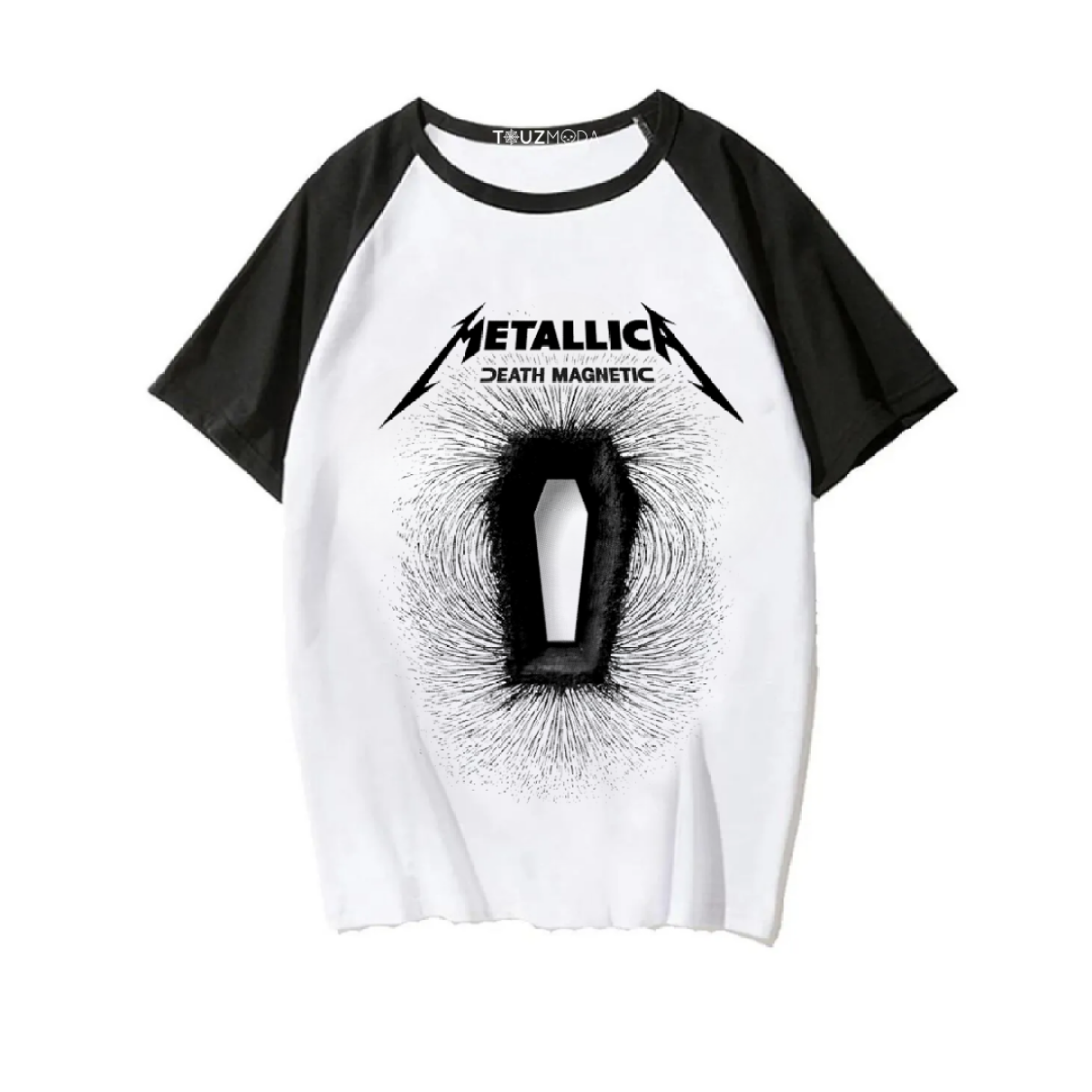 Rock Serisi Metallica Death Magnetic Baskılı Unisex Oversize T-Shirt