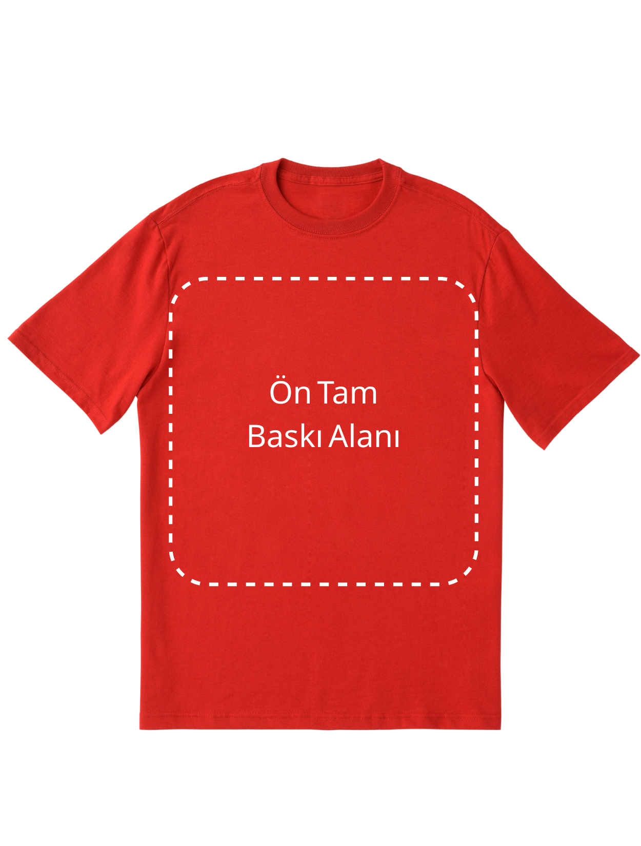 Kırmızı Kişiselleştirilebilir Unisex Oversize T-Shirt