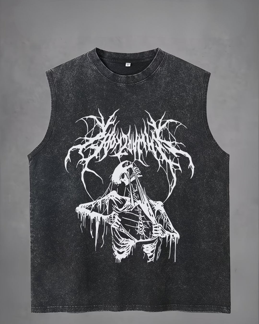 Gothic Skeleton Unisex Vintage Eskitme Atlet