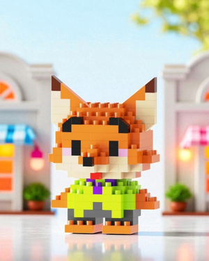 Tilki Küçük Parçacık LEGO Masaüstü Dekorasyonu