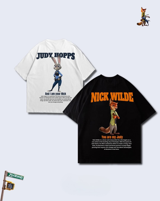 Zootropolis Design Couple T-Shirt