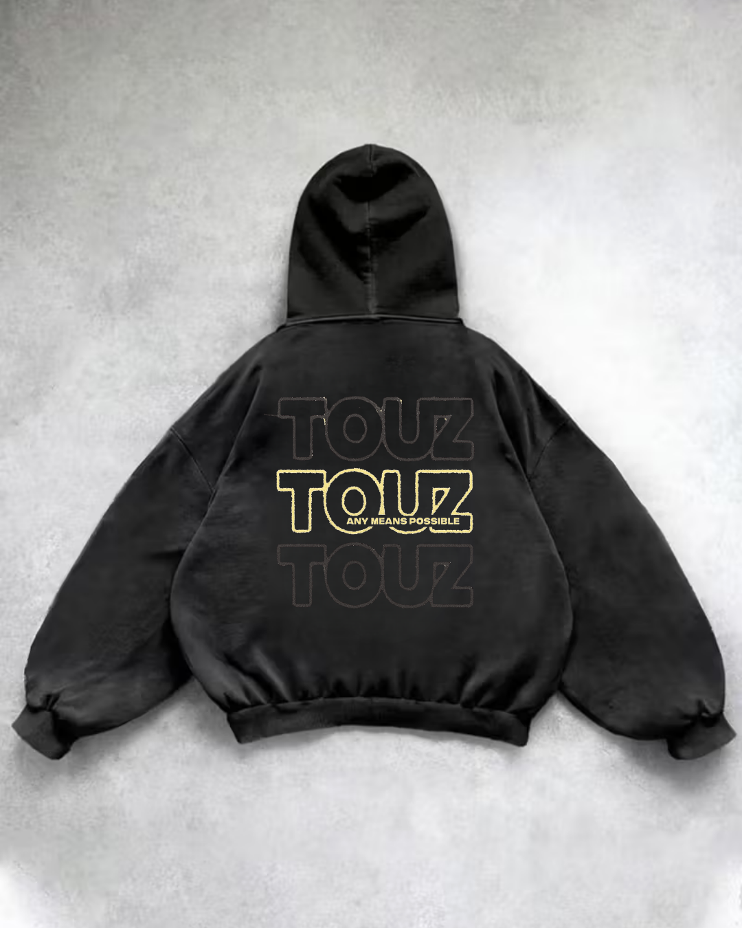 Yıkamalı Touz Kapüşonlu Sweatshirt Hoodie