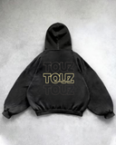 Yıkamalı Touz Kapüşonlu Sweatshirt Hoodie