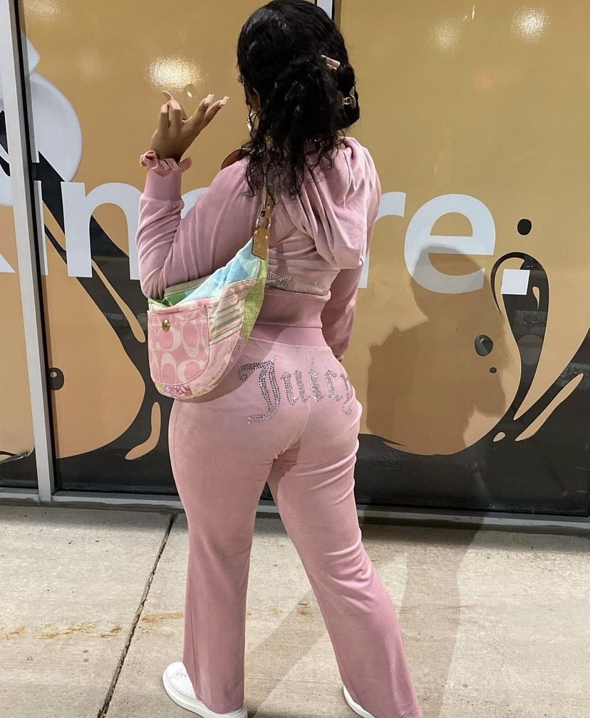 Kadife Taş Detaylı Juicy Legacy Eşofman Takımı