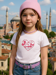 Disney Baskılı Kids Beyaz Unisex Oversize T-Shirt