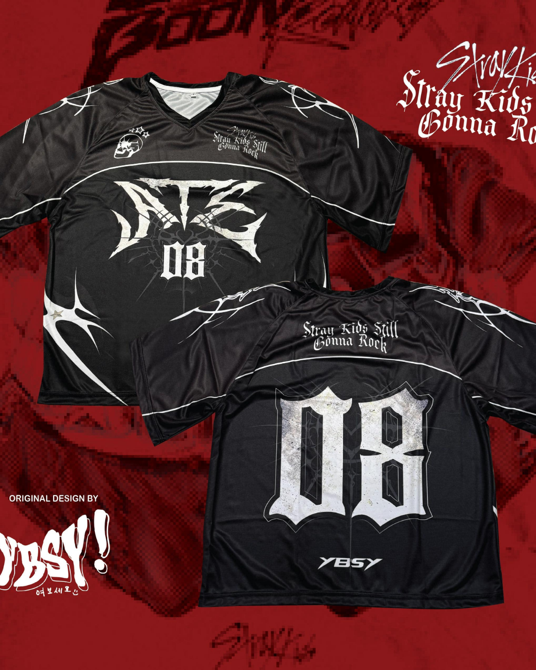 Anime Stray Kids Karma SKZ Jersey T-shirt Forma