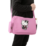 Hello Kitty Renkli Baskılı Unisex Postacı Çantası