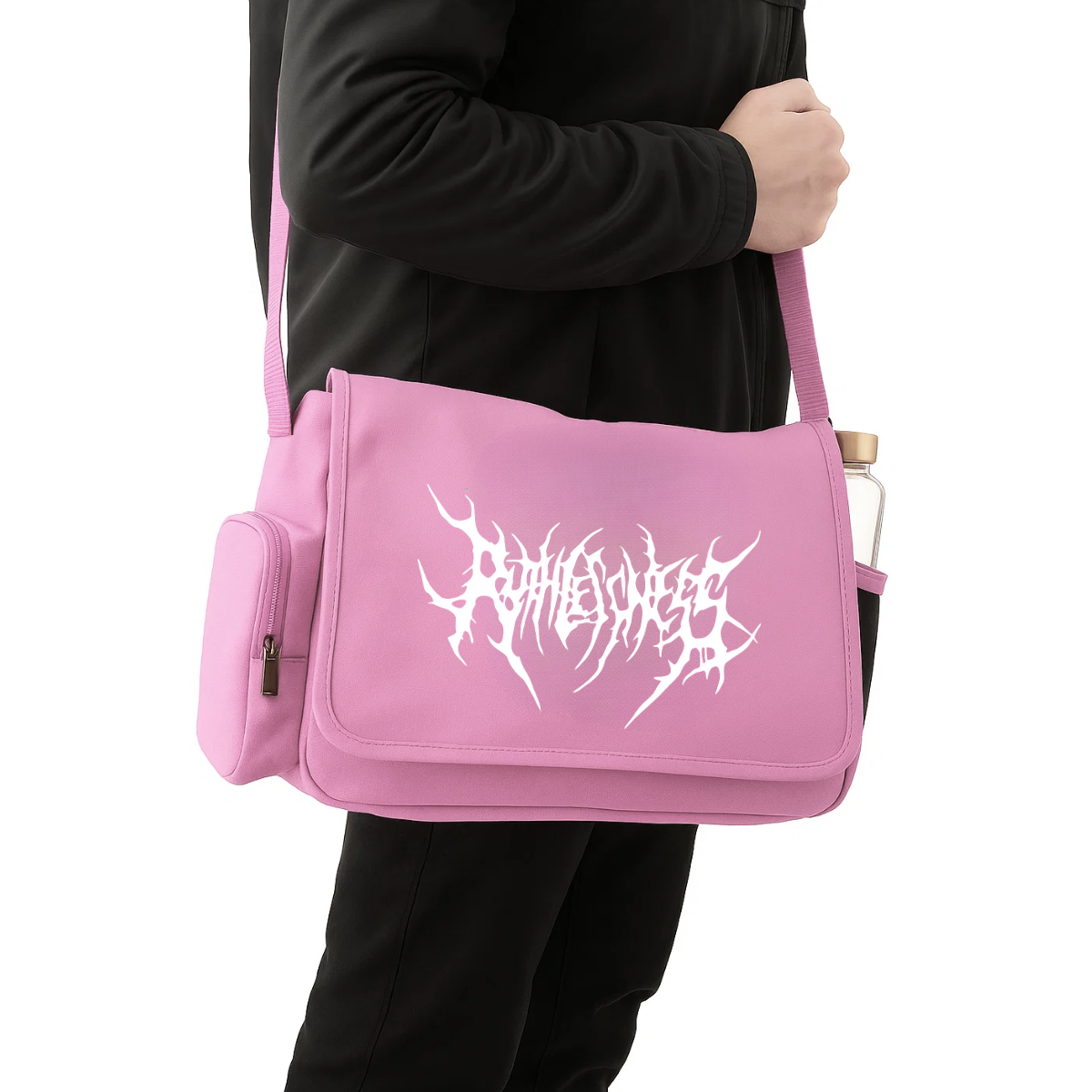 Gothic Renkli Baskılı Unisex Postacı Çantası