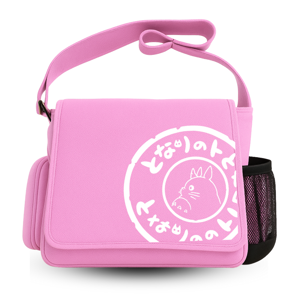 Totoro Renkli Baskılı Unisex Postacı Çantası