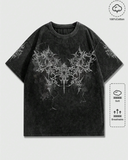 Gothic Graphic Yıkamalı Oversize Vintage T-Shirt