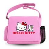 Hello Kitty Renkli Baskılı Unisex Postacı Çantası