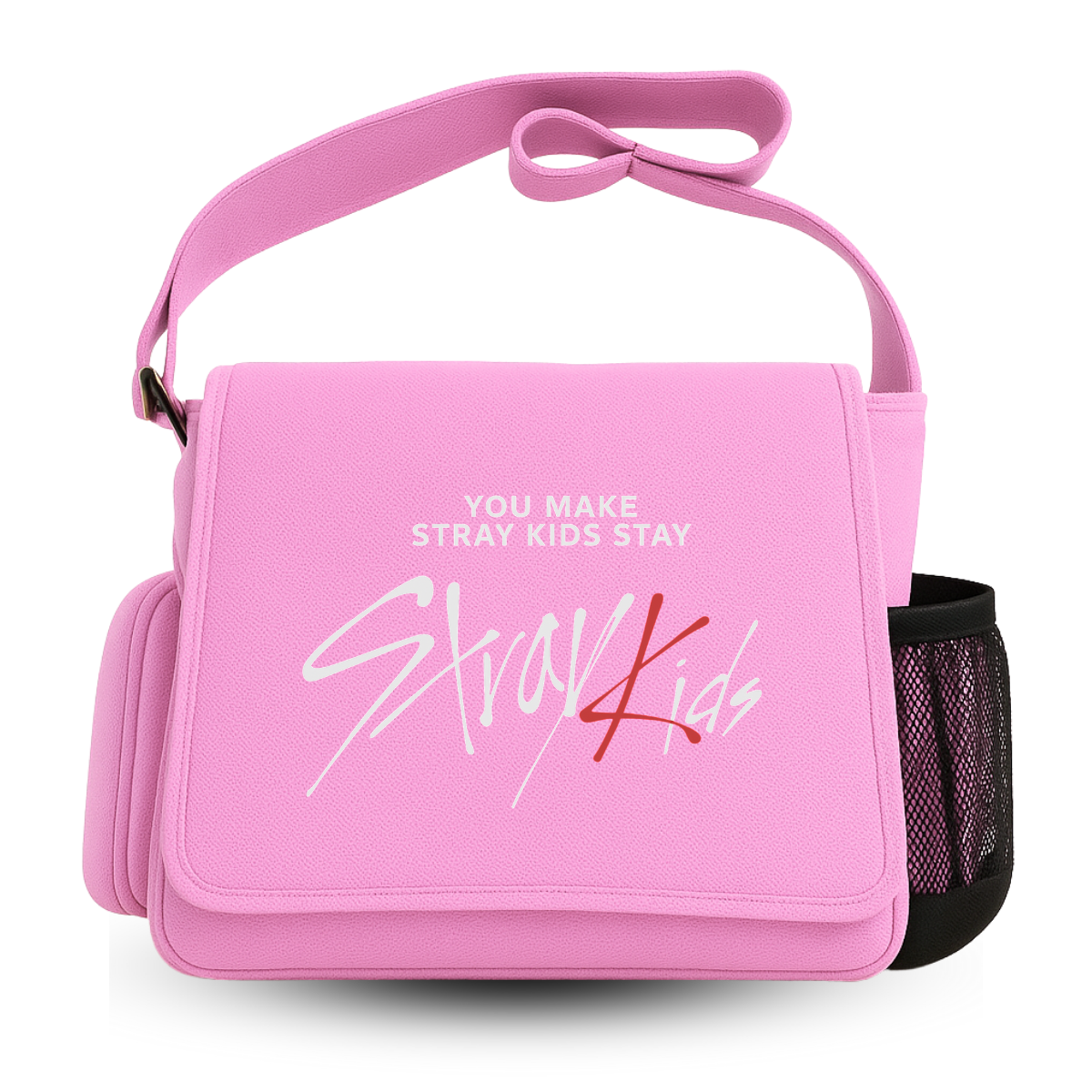 Stray Kids Renkli Baskılı Unisex Postacı Çantası