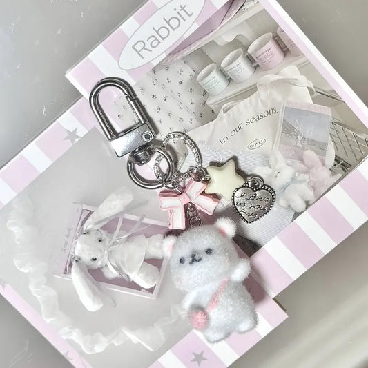 Cute Pink Bear Çanta, Telefon Charmı