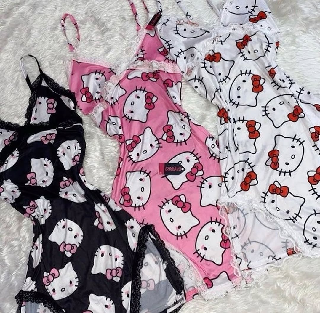 Hello Kitty Kolsuz İnce Askılı Elbise