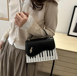 Piyano Y2K Tarzı Küçük Omuz Çantası